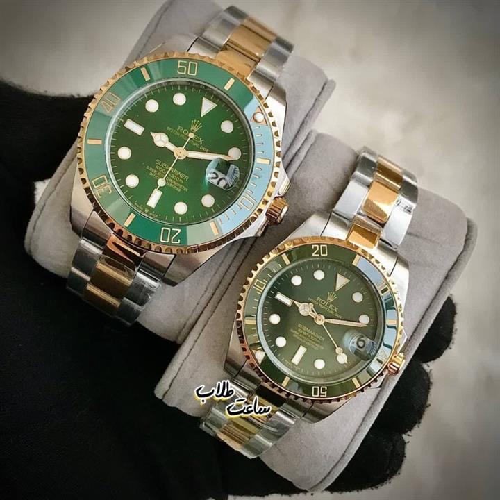 ساعتمچی مردانه و زنانه ست رولکس قاب سبز rolex